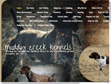 Tablet Screenshot of muddycreekgermanshorthairpointers.com